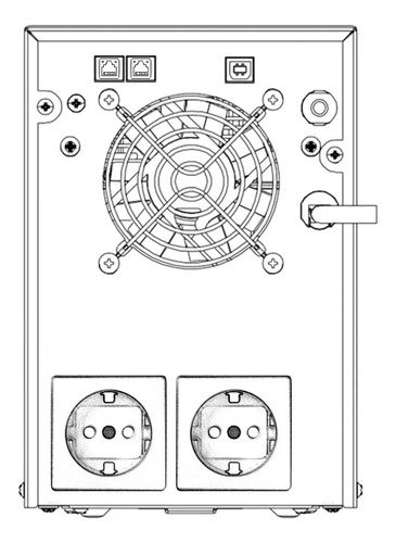 Unidad de Alimentación Ininterrumpida 2000VA / 1200W Pantalla LCD