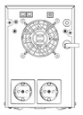 Unidad de Alimentación Ininterrumpida 2000VA / 1200W Pantalla LCD
