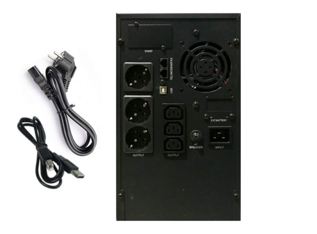 UPS Online 3000 Va 1800 W 4 Salidas Schuko Con Pantalla LCD