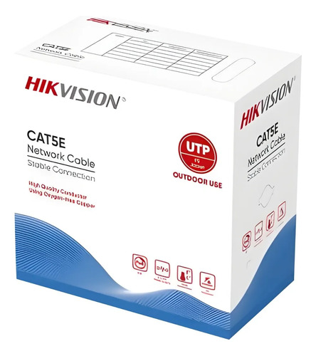 Cable UTP Exterior Cat5E 305m Hikvision