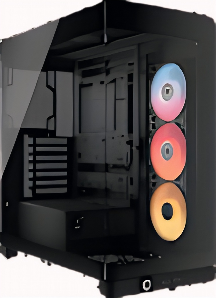 Gabinete Mid-Tower Frame 4500X Rs-R Argb Panoramic Glass