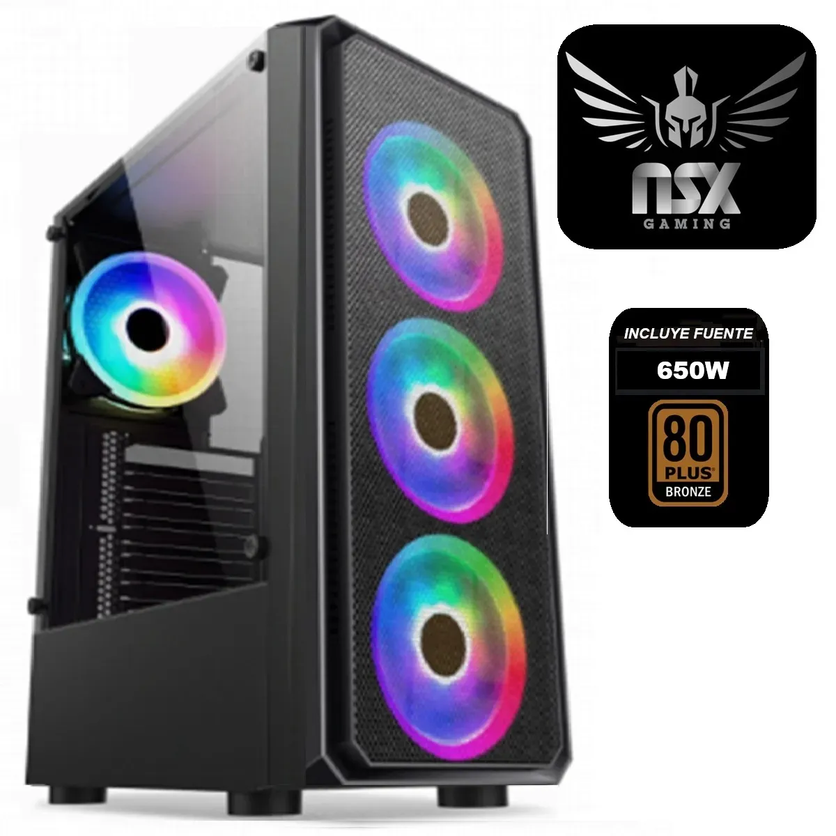 Gabinete Gaming 902M + Fuente 650w