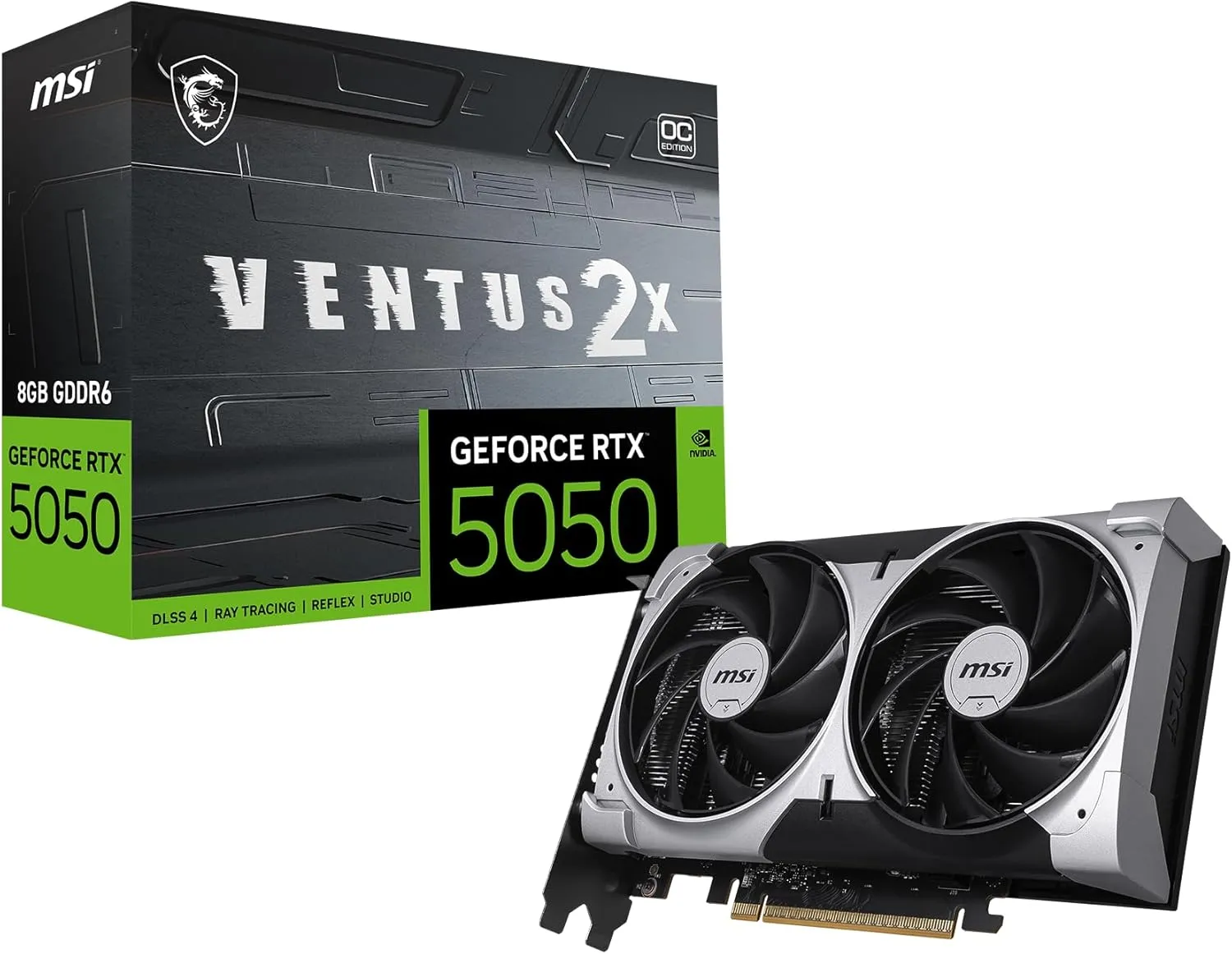 Tarjeta De Video Nvidia Geforce Rtx 5050 8GB Msi Ventus 2X Oc