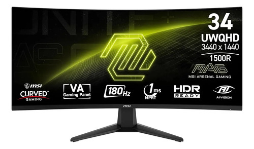 MONITOR GAMER 34" Wqhd 180Hz