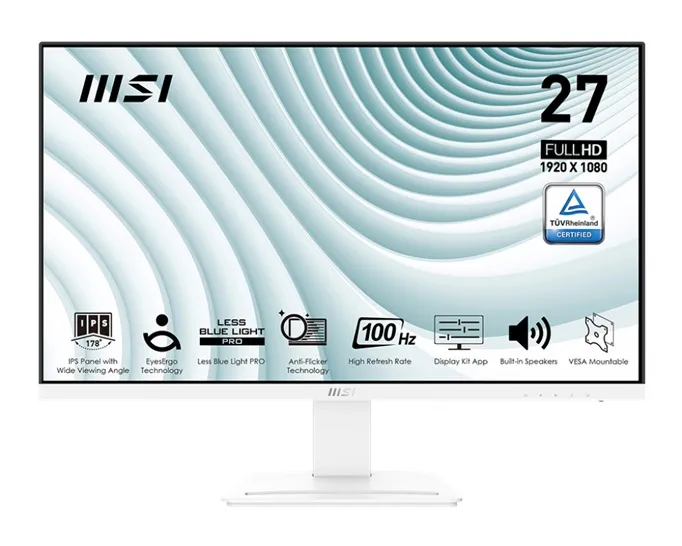 MSI MONITOR PRO MP273AW 27" FHD BLANCO
