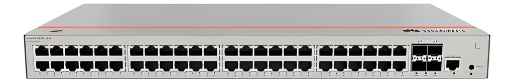 Switch No Administrable 48 Puertos Gigabit 4 Uplinks 10GE Sfp+ PoE+ 380W