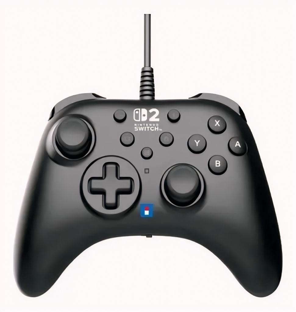 Controlador Con Cable Turbo Para Nintendo Switch 2 Negro
