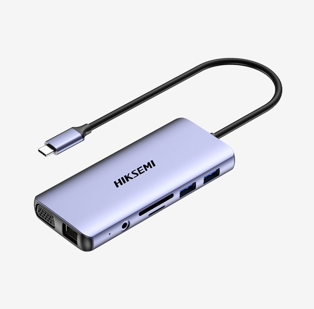 Hub USB Multifuncional 11 En 1 Con HDMI, VGA, SD, Tf, Usb3.0, Usb2.0, Audio Y Rj45