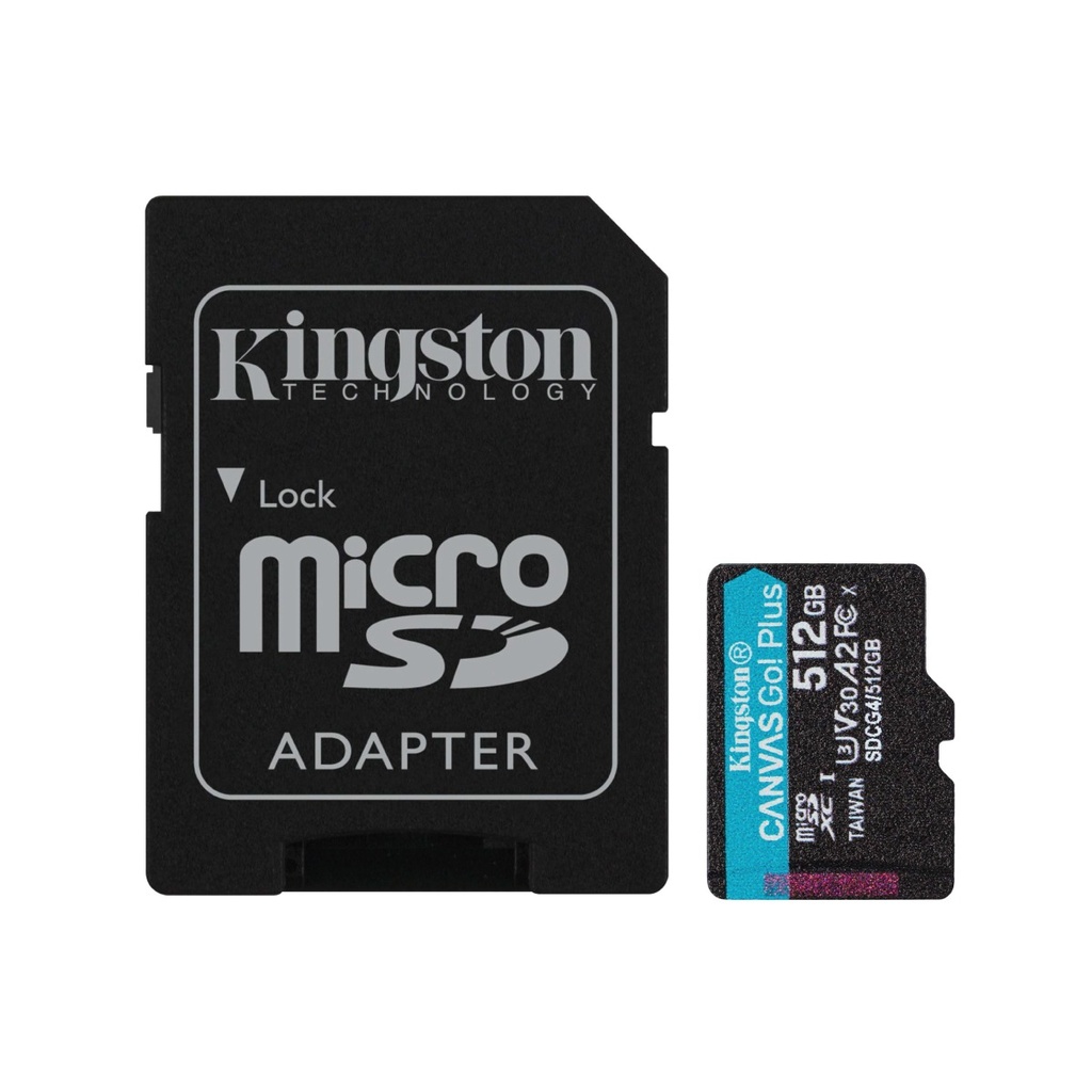 Memoria microSD 512GB Clase 10 U3 V30 A2