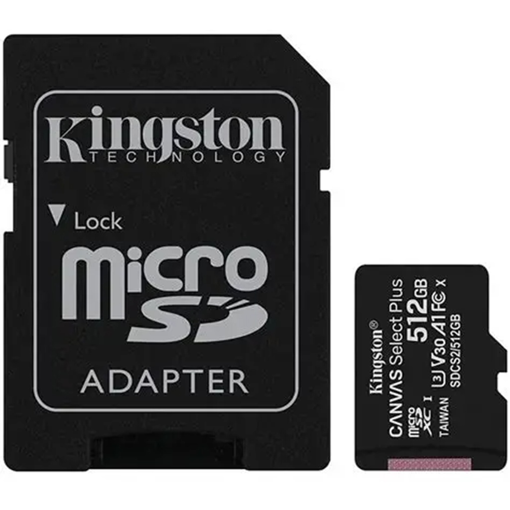 Tarjeta microSD 512GB Clase 10 Kingston Sdcs3