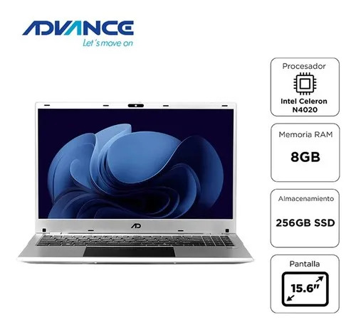 NOTEBOOK Intel Celeron N4020 8GB 256GB SSD Sata