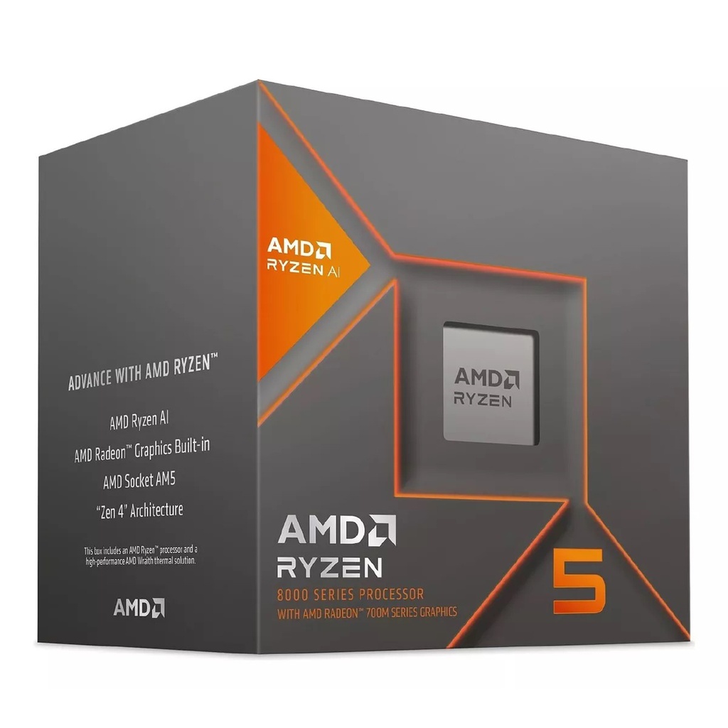 Procesador Amd Ryzen 5 8600G 6 Núcleos 12 Hilos 16MB 4.3GHz