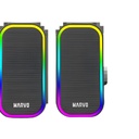 Parlante 2.0 6W Rgb AUX/USB