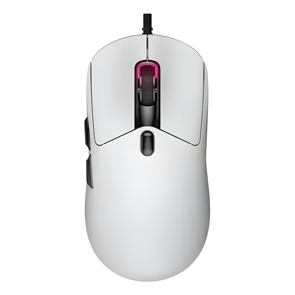 Mouse Gaming Cableado 6200DPI 5 Botones Blanco