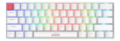 Teclado Mecánico Red Switch USB-C Compacto 60% Iluminación Rgb