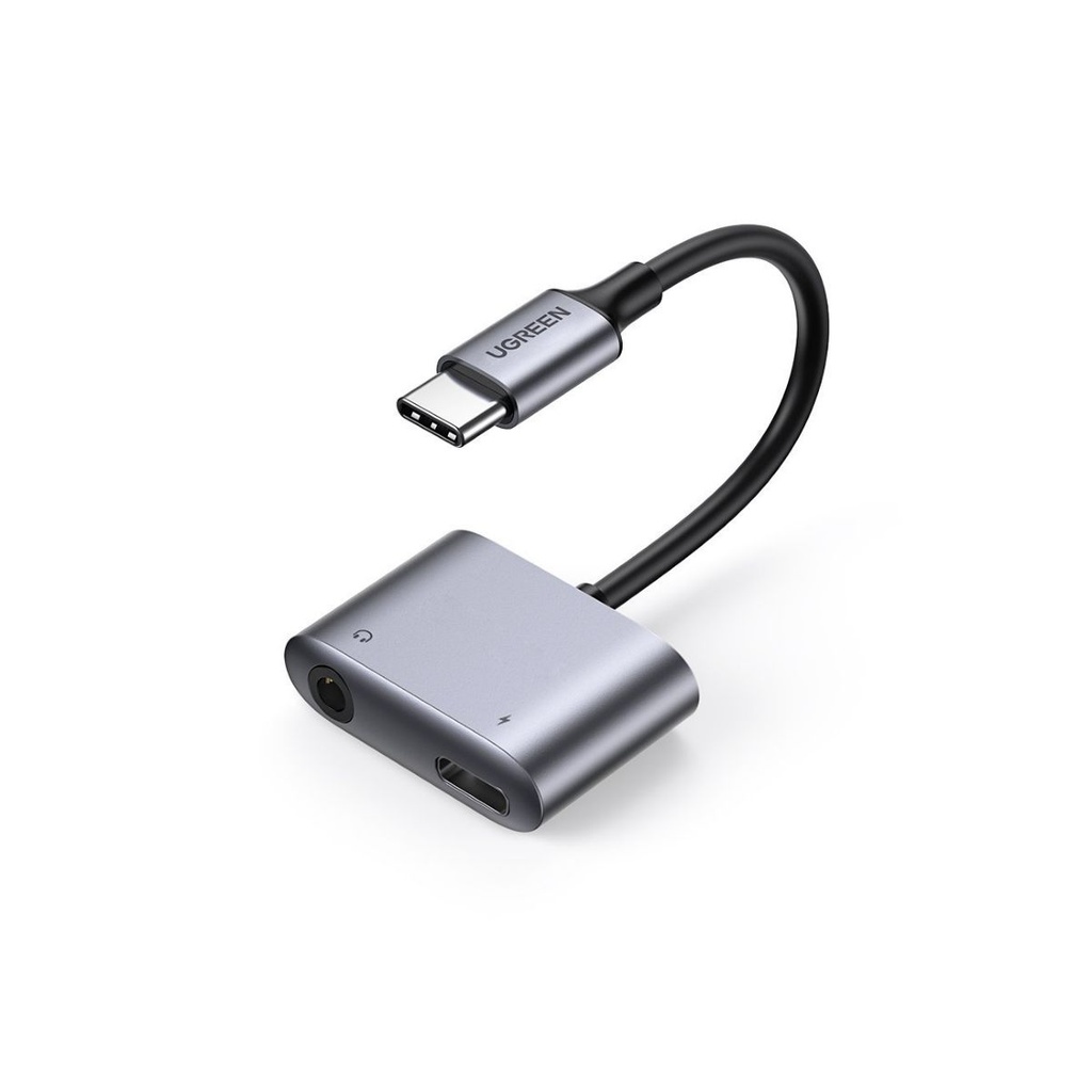 Adaptador Ugreen Cel/tablets USBC a 3.5mm +USBC