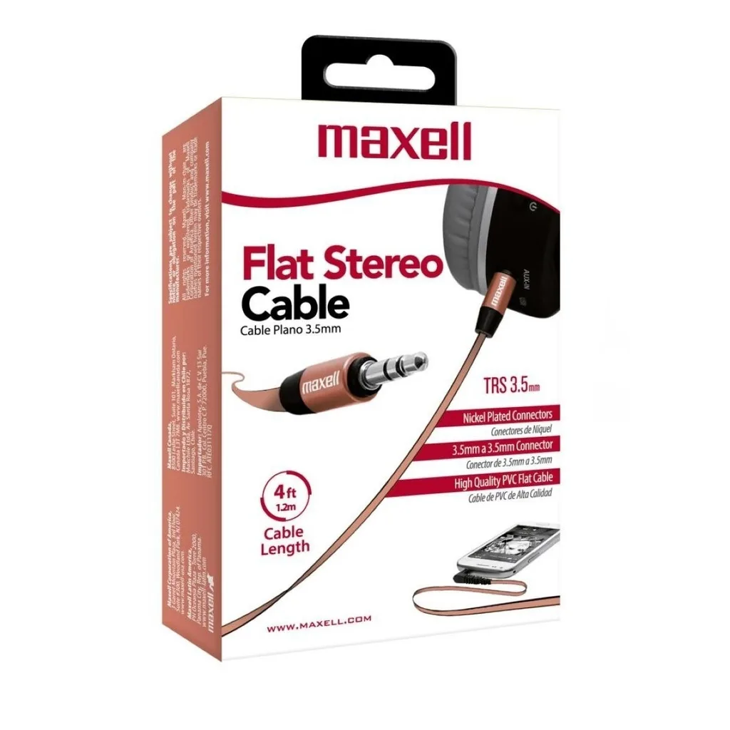 Cable Audio 3.5mm Macho-Macho 1.2m Rosado