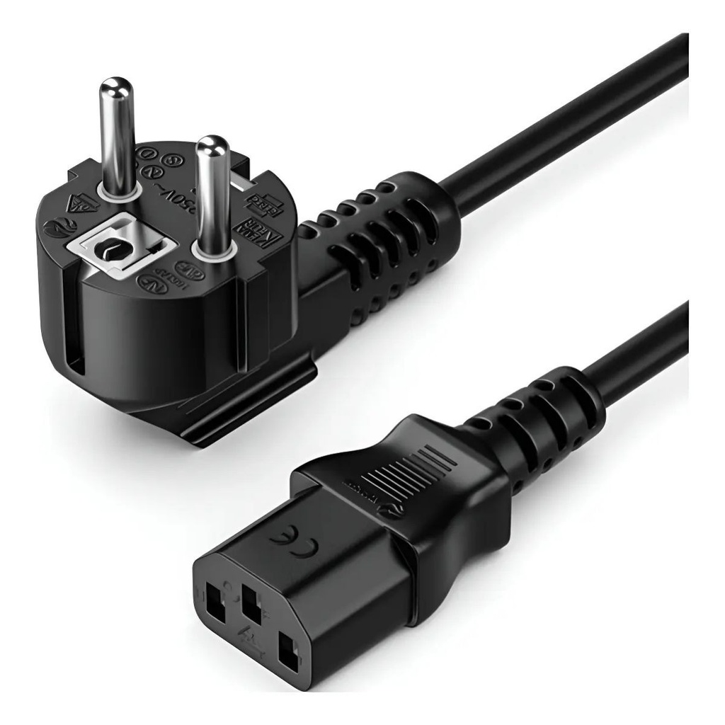 Cable Schuko 1.5m Negro
