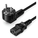Cable Schuko 1.5m Negro
