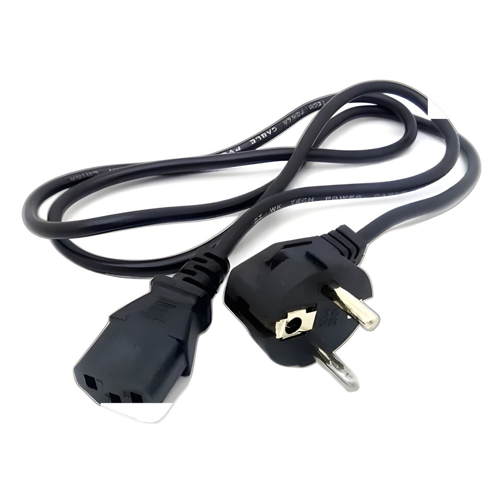 Cable Schuko 1m Negro