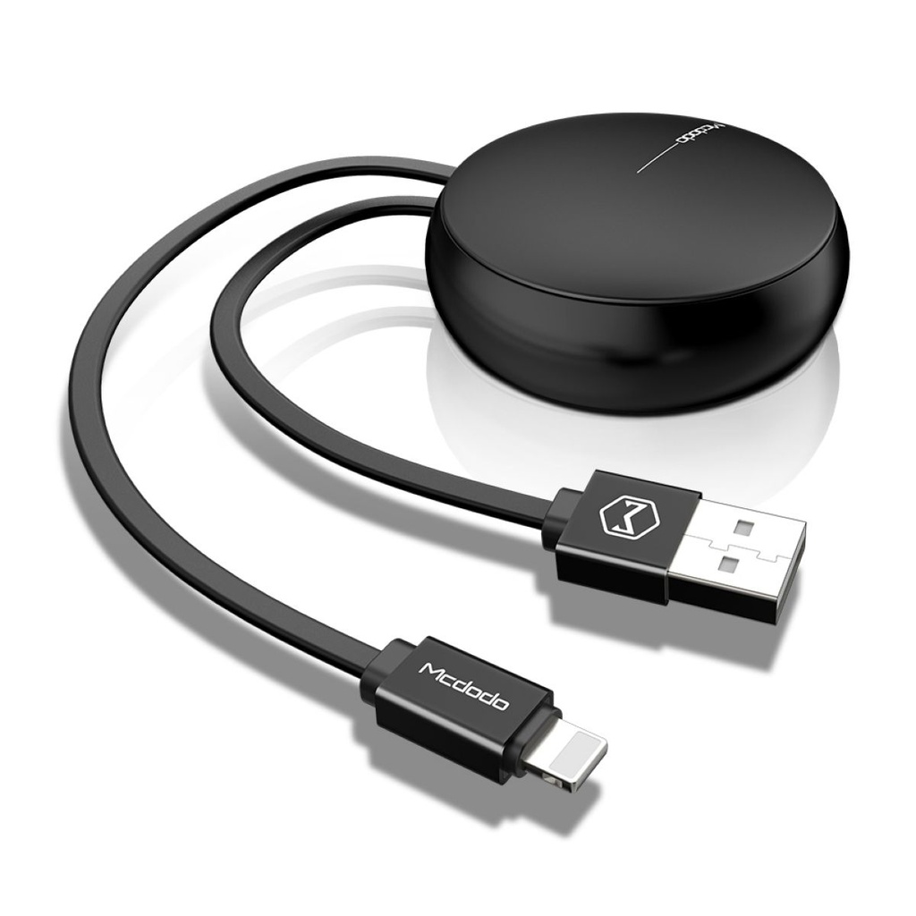 Cable Retráctil 90cm Carga y Transferencia Lighting a USB Marcas Varias