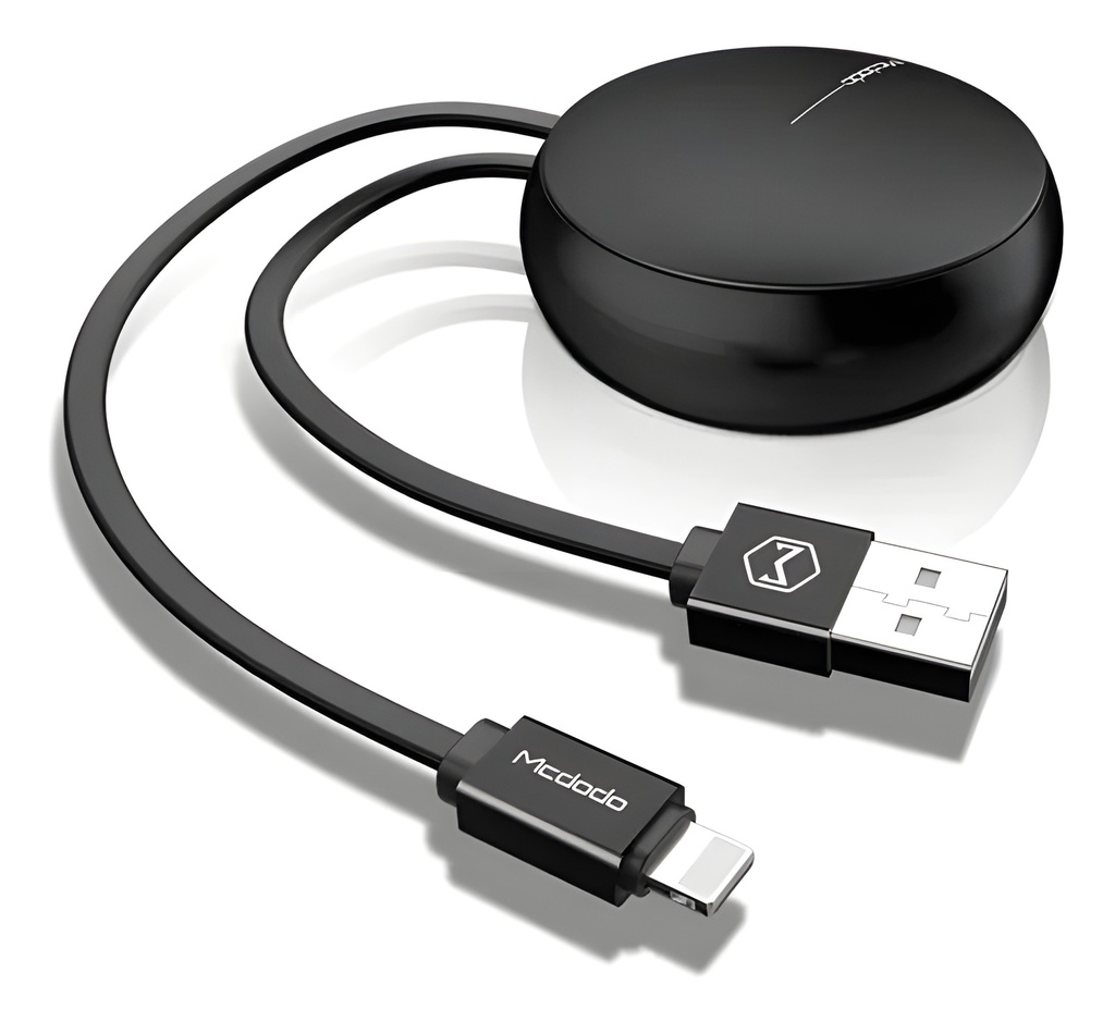 Cable USB-A Lightning 90cm Negro
