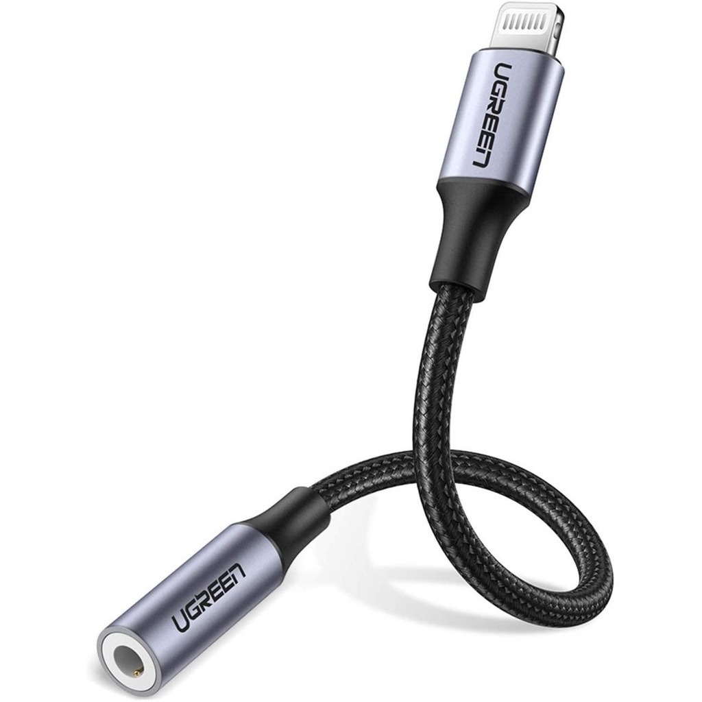 Adaptador Lightning A 3.5mm Aluminio Negro