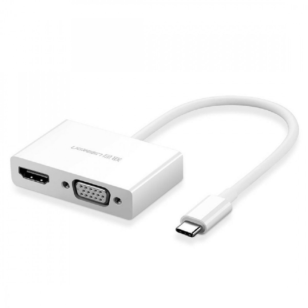 Adaptador USB-C A HDMI + VGA 4K