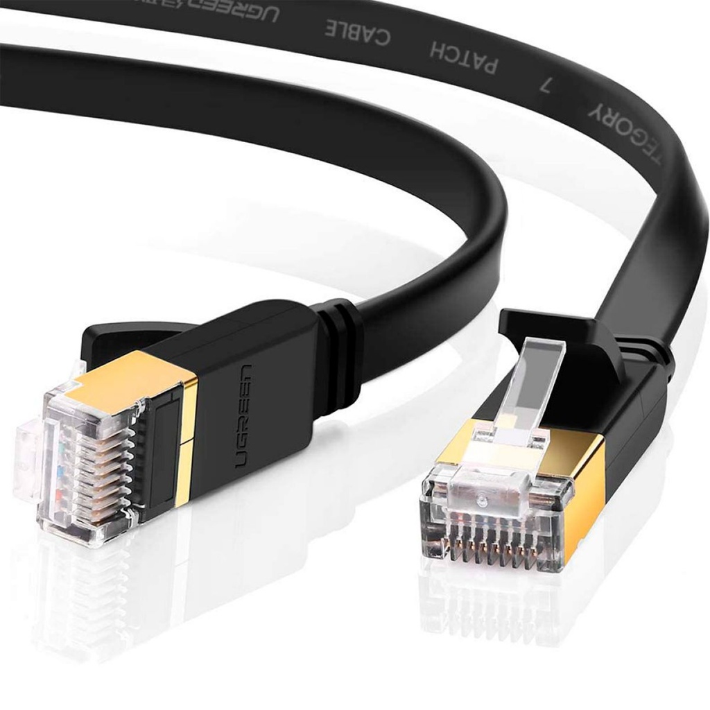 Cable Ethernet Cat7 Ugreen 0.5m Rj45 Negro