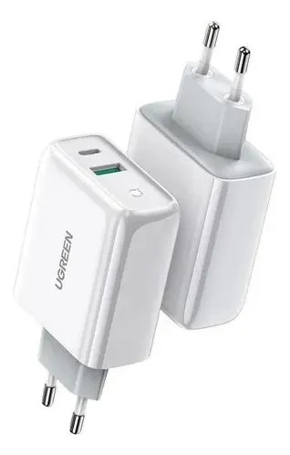 Cargador De Pared 38W USB-A + USB-C Ugreen