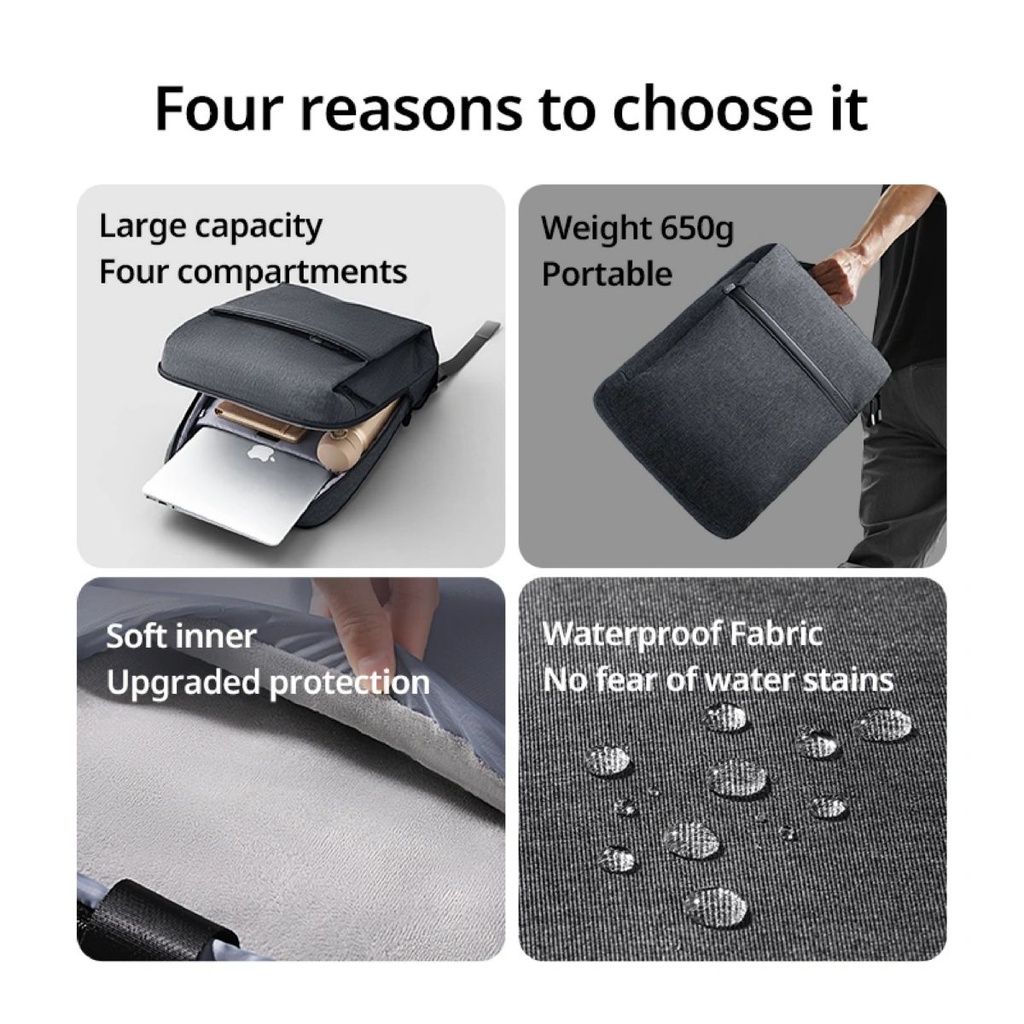 Mochila Porta Laptop Con Interior De Algodón Perlado