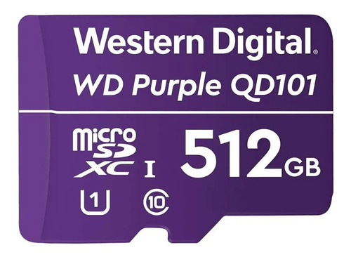 Tarjeta microSD 512GB Clase 10 Western Digital