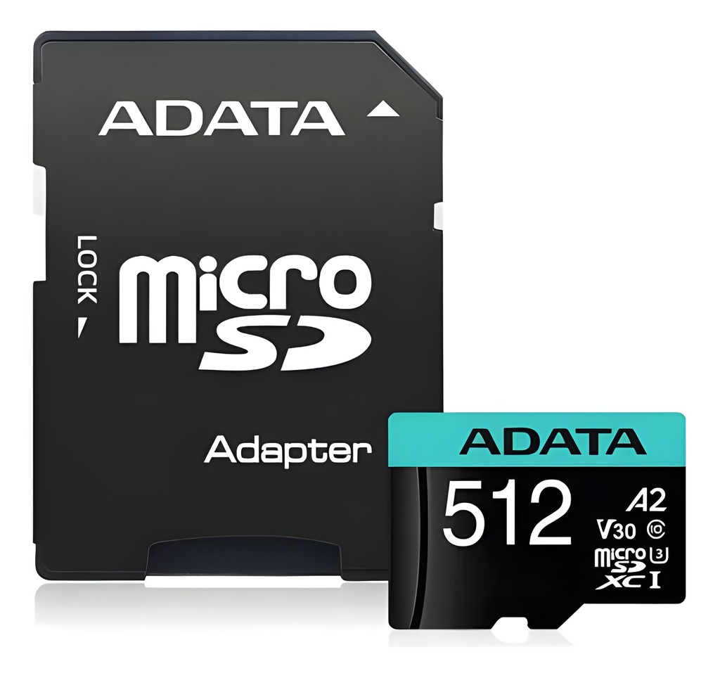 Memoria microSD 512GB Clase 10 U3 V30