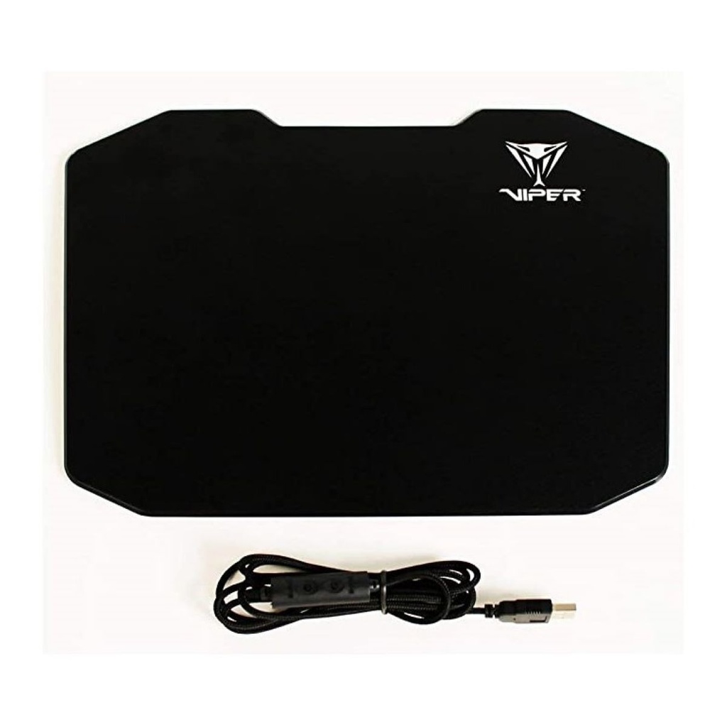 Mouse Pad Gamer Ergonómico Negro 355x245mm Polímero Rígido