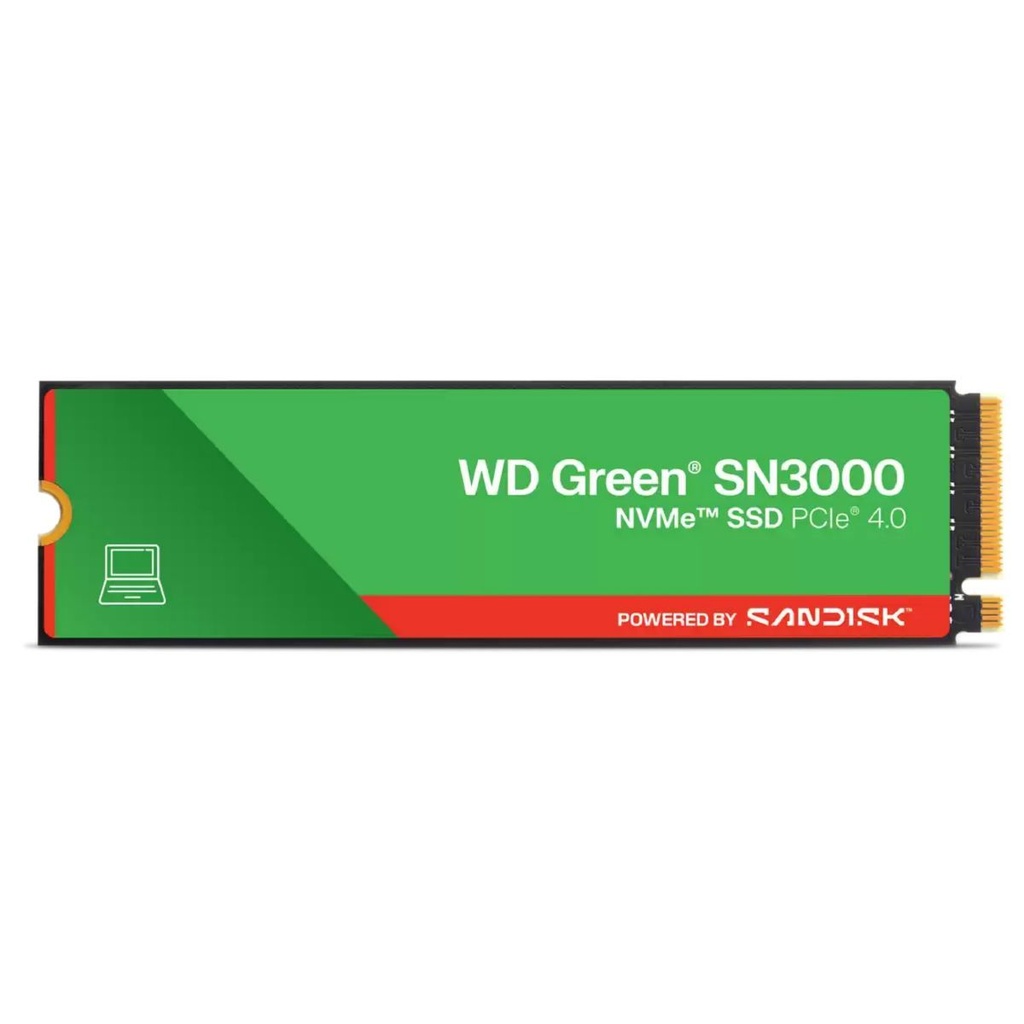 SSD NVMe Interno Western Digital SN3000 500GB M.2 2280 4100/5000 MB/s