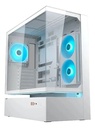 Gabinete Mid Tower Cougar Con Cristal Transparente Y LED