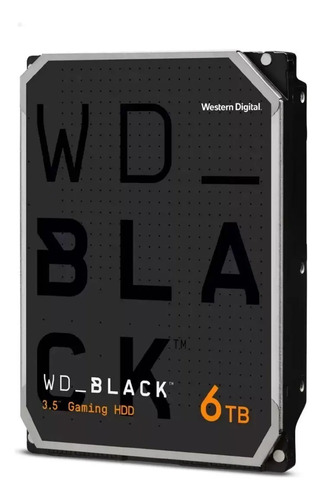 Disco Duro Interno Wd Black 6TB 3.5" Sata 7200rpm 128MB