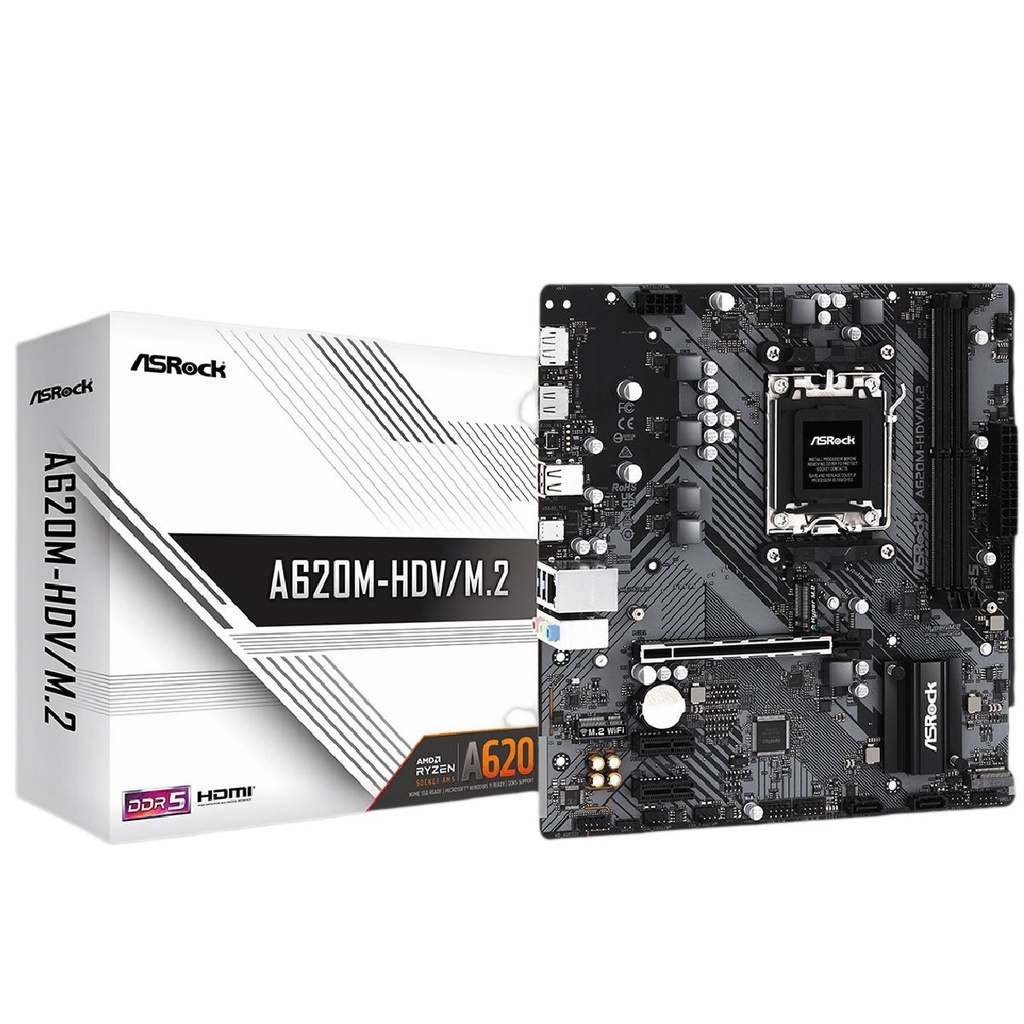 Motherboard Amd A620 Socket Am5 Ddr5 Micro Atx