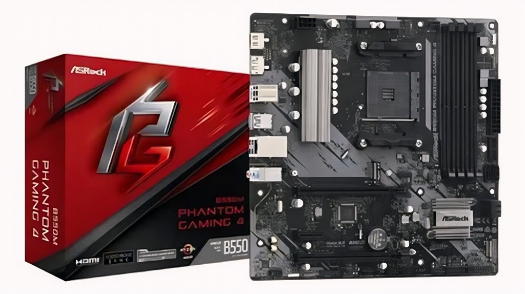 Motherboard Amd Placa Madre B550m Am4 Ddr4 Pcie 3.0 Compatible Con Ryzen 3000/4000/5000 Atx