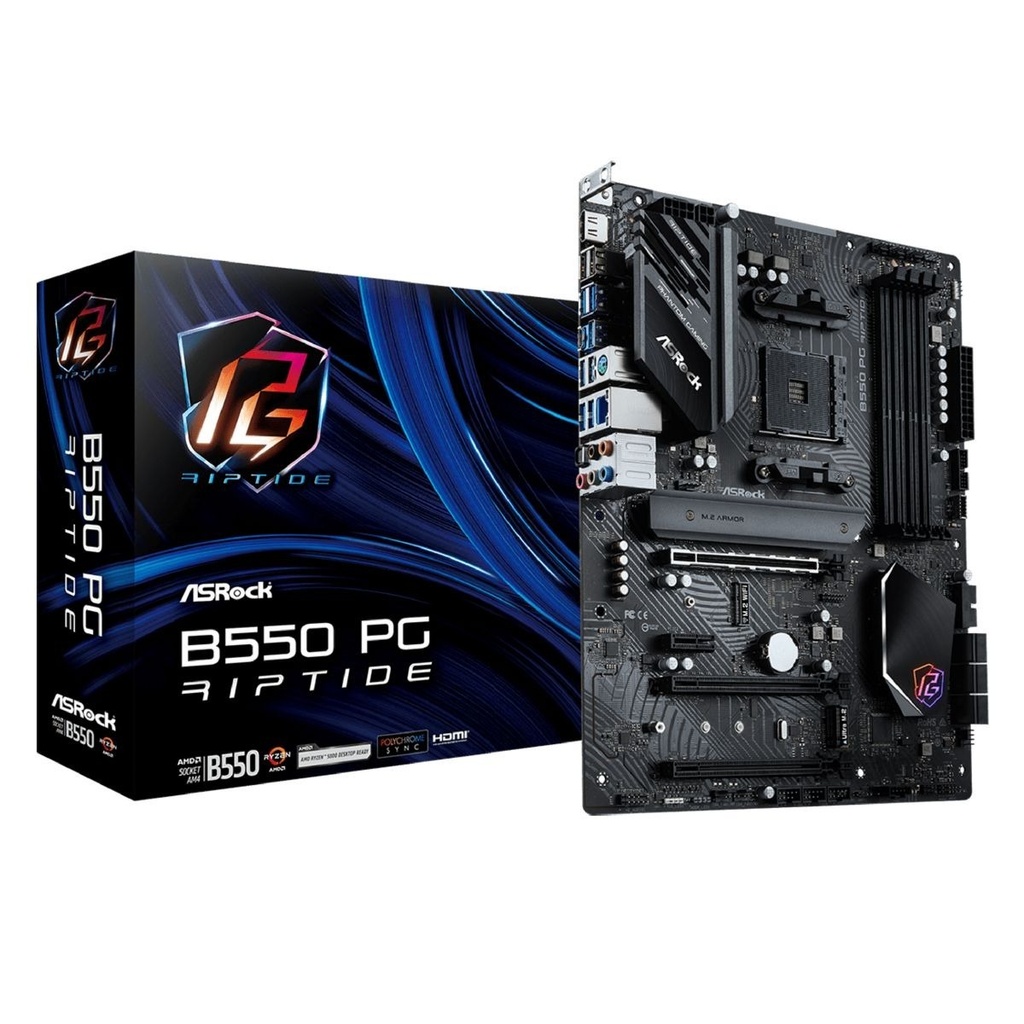 Motherboard Amd B550 Socket Am4 Ddr4 Pcie Gen4 Compatible Atx