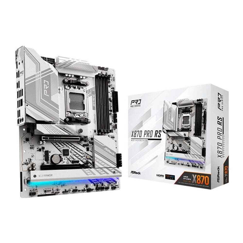 Motherboard Amd X870 Pro Rs Am5 Ddr5 5.0 Compatible Atx