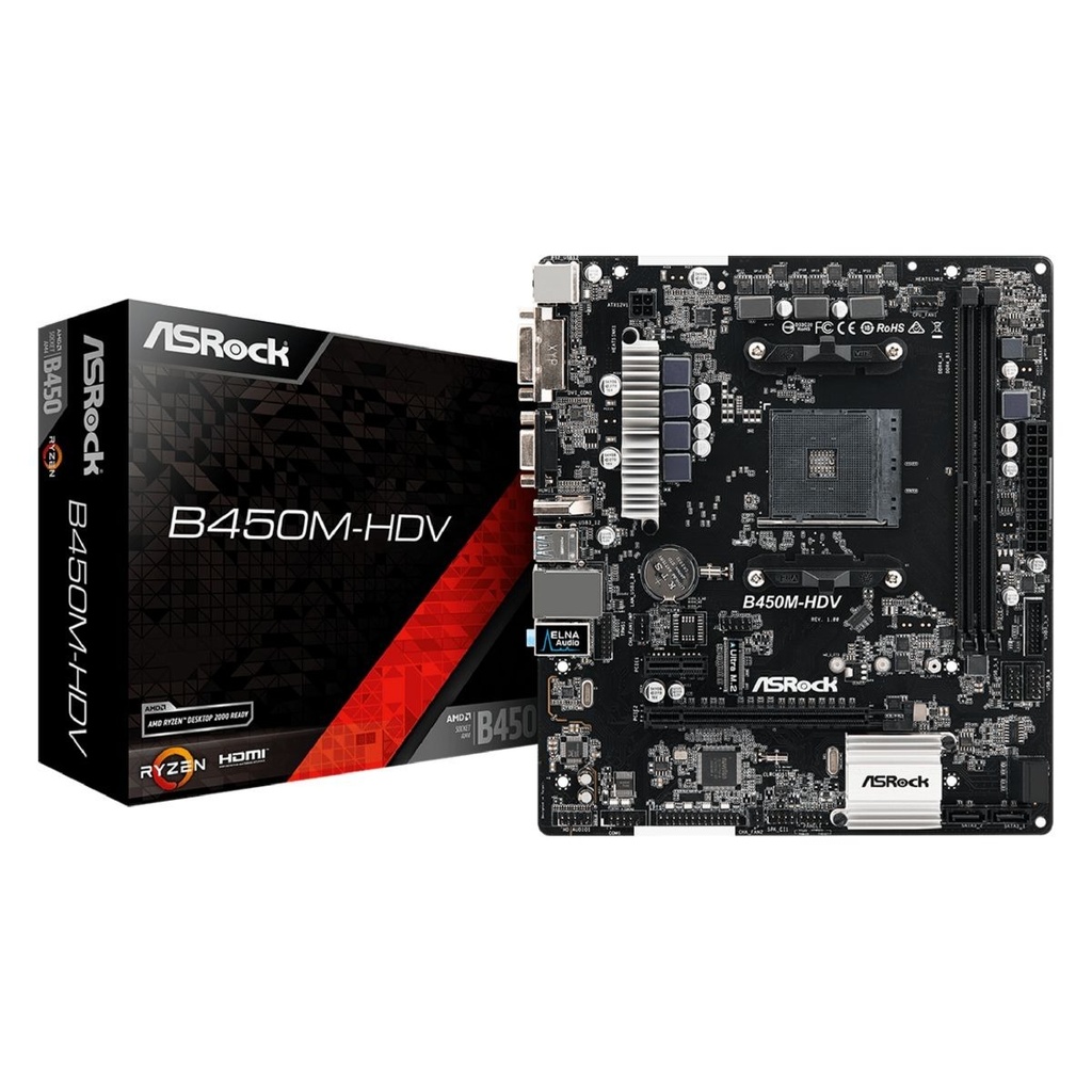 Motherboard Amd B450 Socket Am4 Ddr4 Micro Atx Compatible
