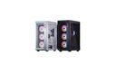 Gabinete PC Mid-Tower Atx Negro Vidrio Templado 4 Ventiladores Argb