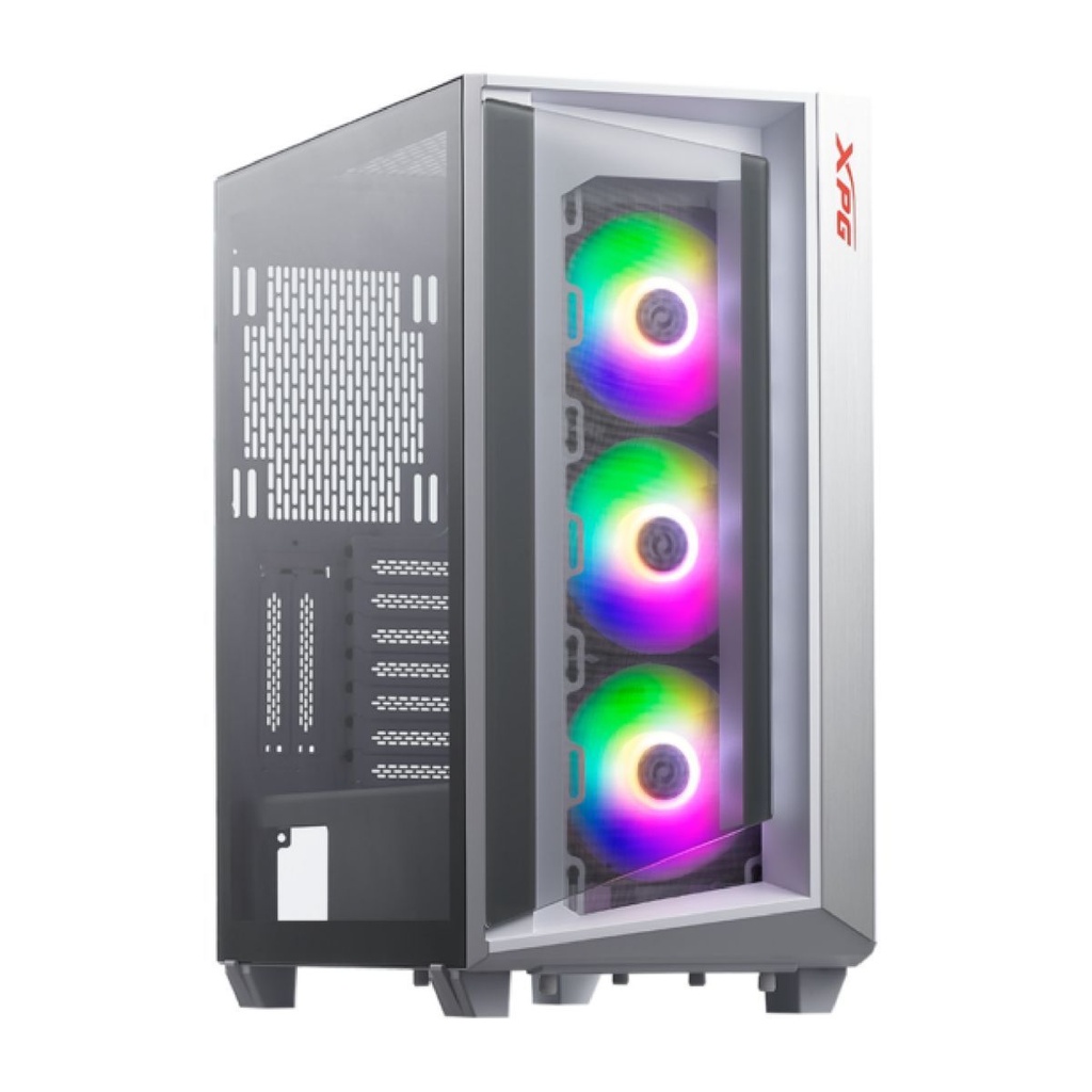 Gabinete Mid-Tower Argb Vidrio Templado Blanco Adata