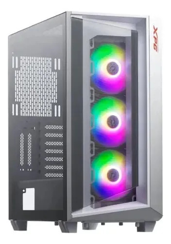 Gabinete Mid-Tower Atx Con Iluminación Argb Y Ventana Tempered Glass Blanco
