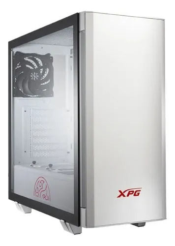 Gabinete Mid-Tower Aluminio Con Iluminación Argb Frontal Blanco