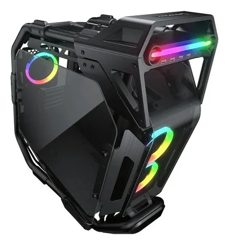 Gabinete Mid Tower Con Iluminación Rgb Negro