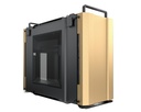 Gabinete PC Mini-Tower Small Form Factor Dorado Con 2 Ventiladores De 120mm