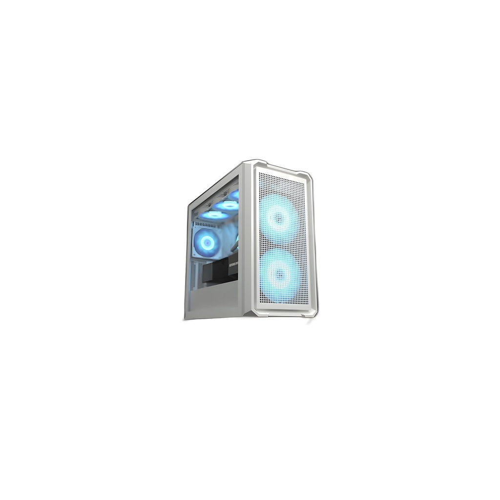 Gabinete PC Mini Tower Negro Vidrio Templado 2 Ventiladores Rgb