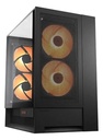 Gabinete Mid Tower Con Iluminación Argb Negro